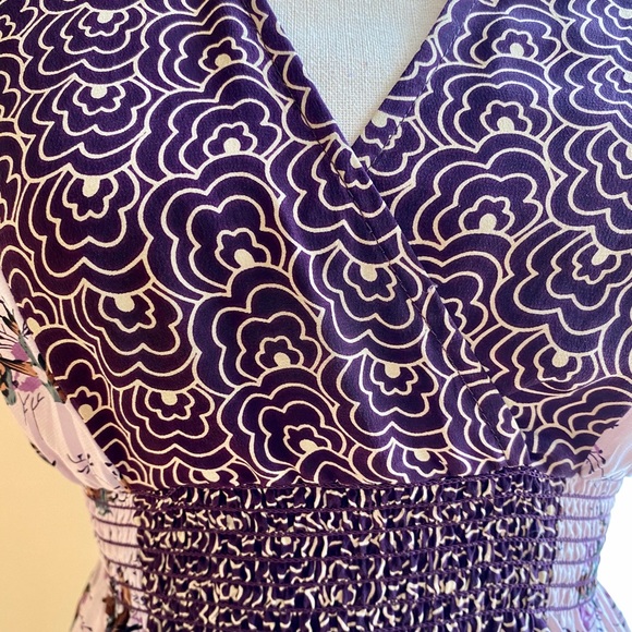 Gorgeous pattered silk blouse - Picture 3 of 7